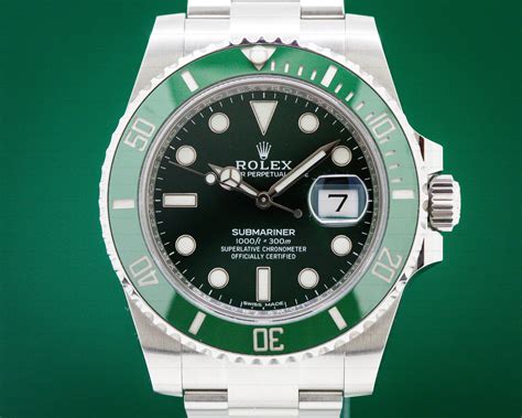 rolex green chronometer